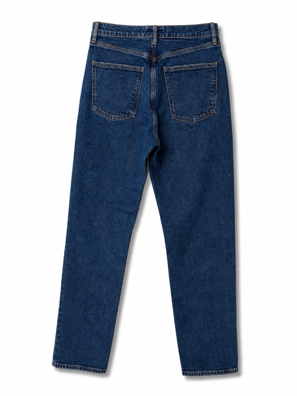 Agolde High-Rise Straight Jeans - Dark Blue - Picture 4 of 6